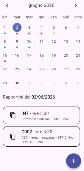 Calendario rapportini